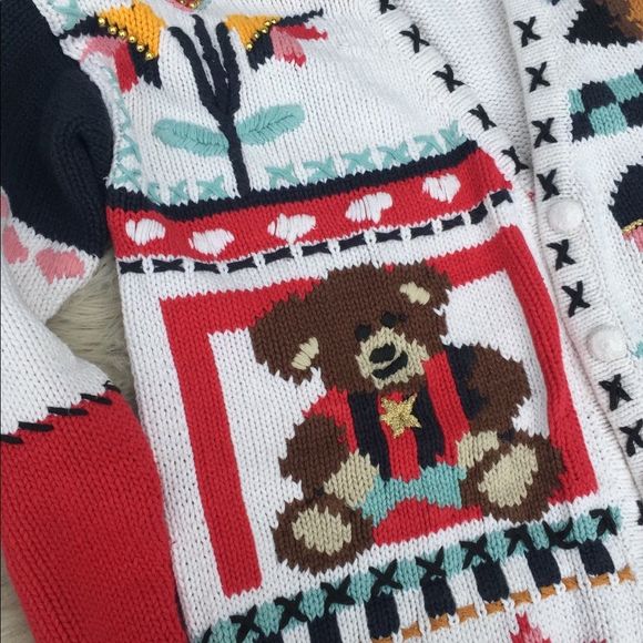 Vintage USA patriotic sweater cardigan - Picture 5 of 6